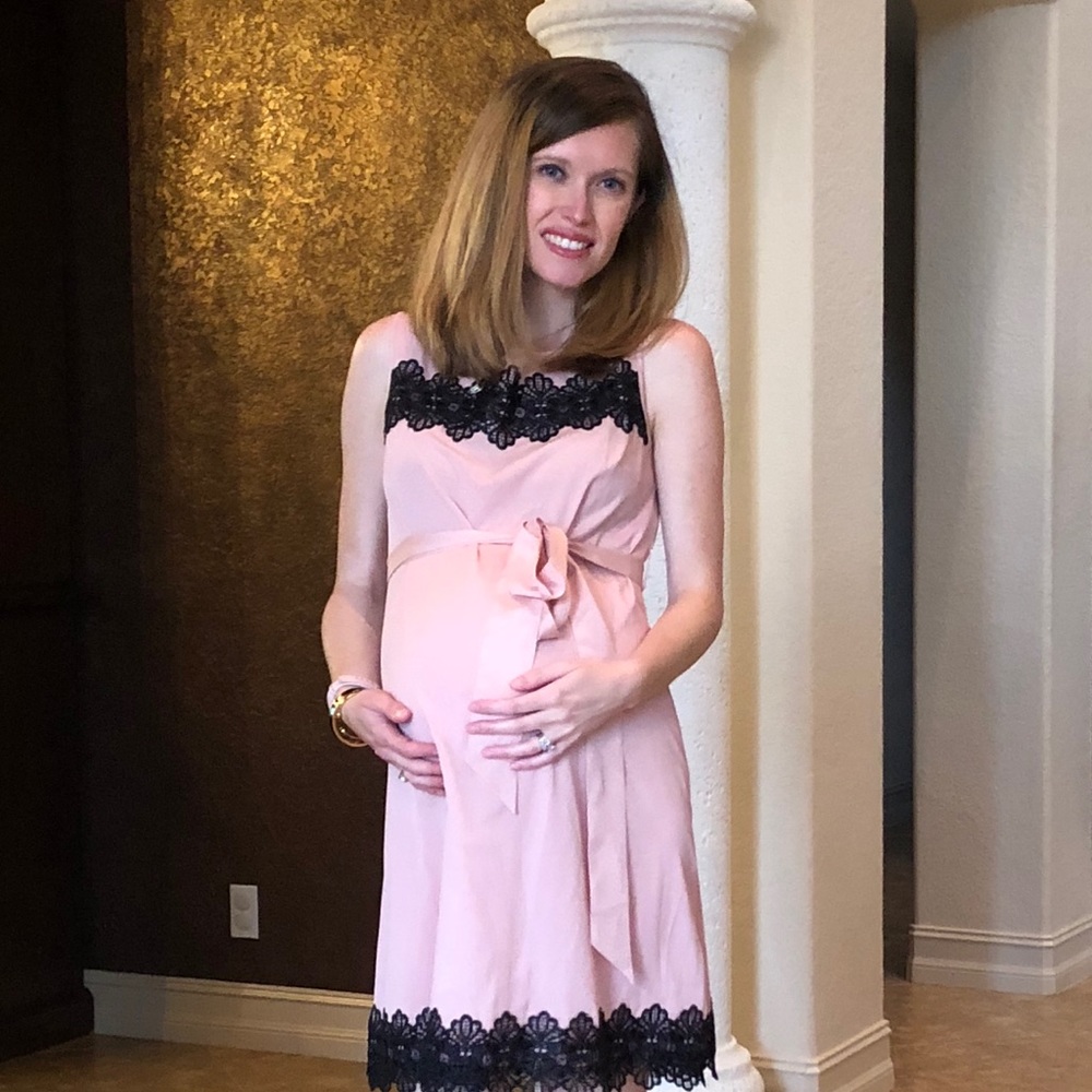 Momo Maternity blush dress